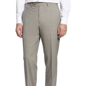 John W Nordstrom JWN NWT‎ Grey Vintage Texture dress pants traditional fit 34W